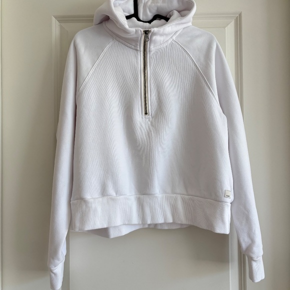 Vuori Restore Half Zip Hoodie White Size M - Picture 2 of 14
